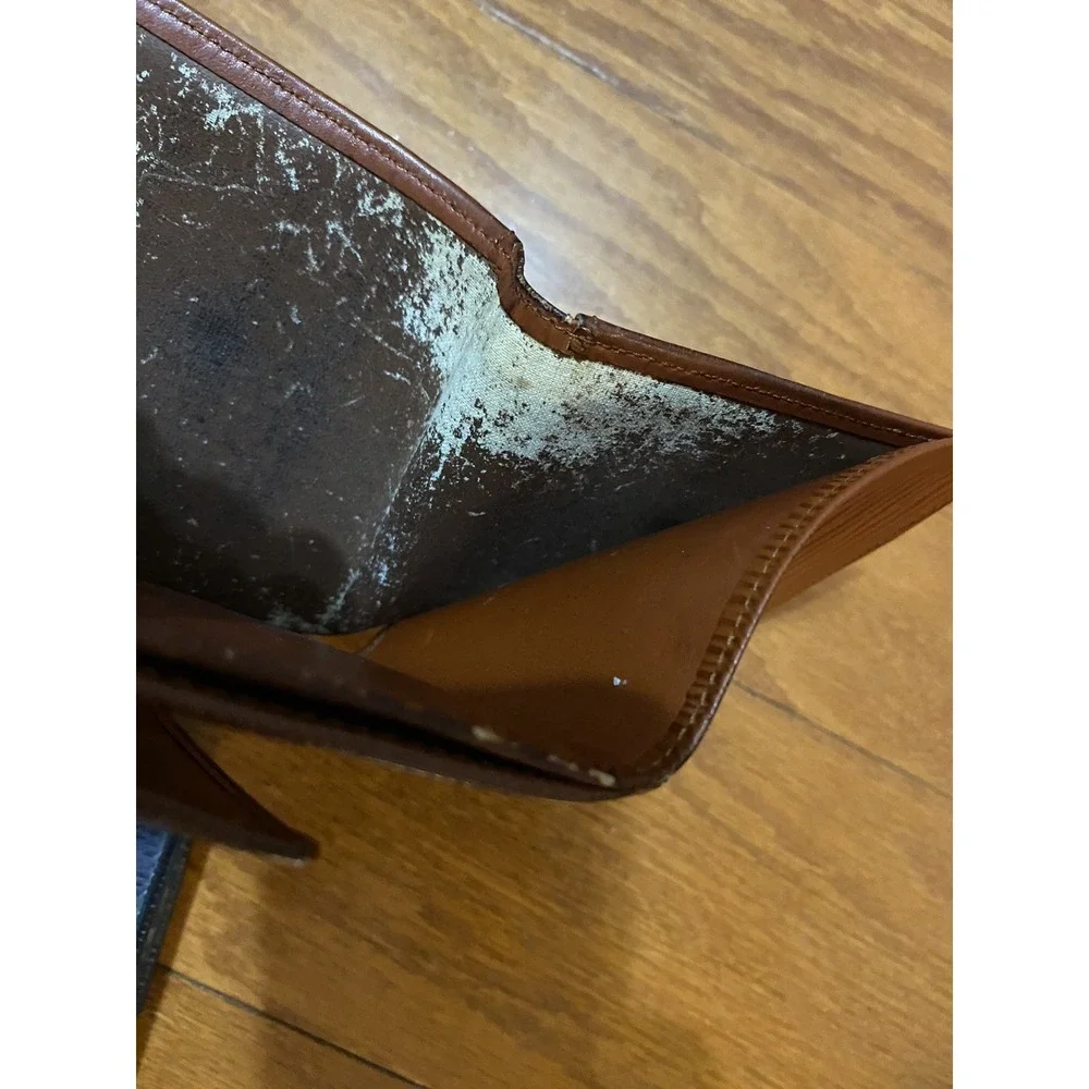 Used Lots of‎ 2 Auth Louis Vuitton Eli Leather Blue Coffee Trash Poor Condition